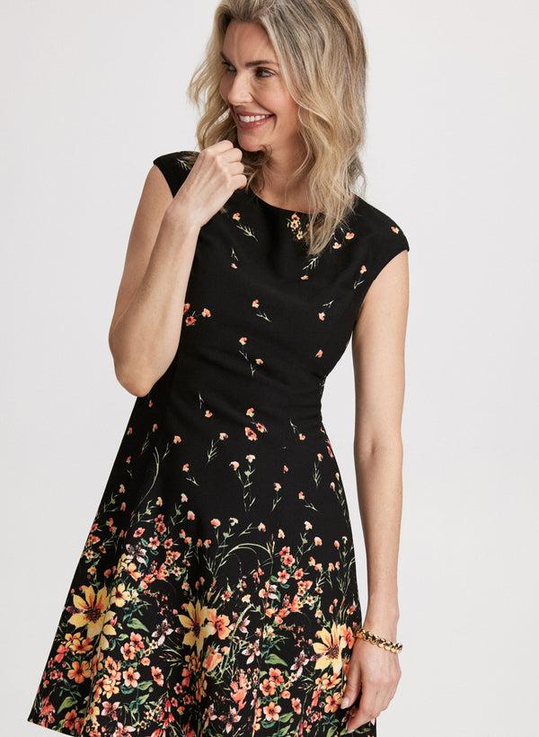 Laura Gradient Floral Print Dress