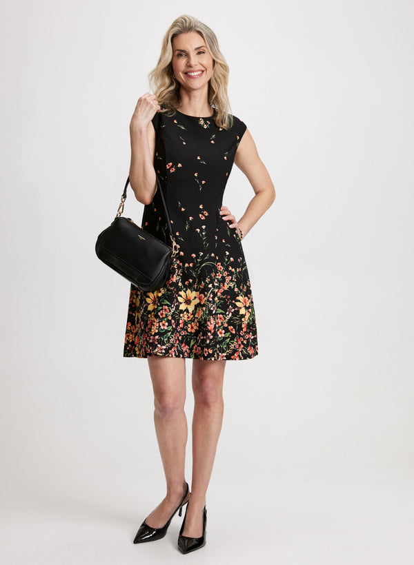 laura Gradient Floral Print Dress