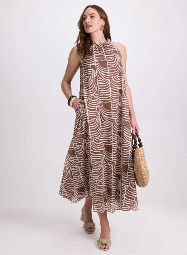 laura Halter Neck Maxi Dress