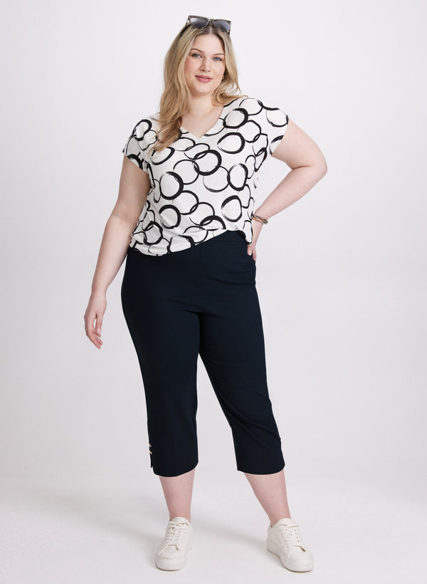 Laura High-Rise Bengaline Capris