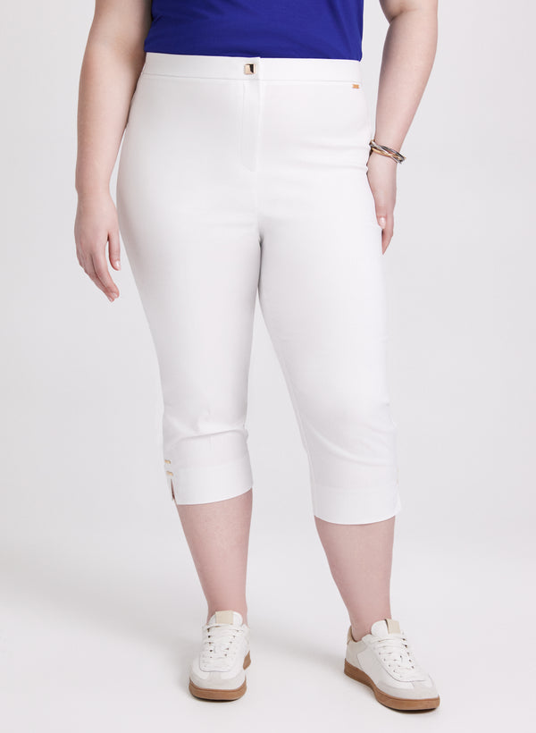 laura High-Rise Bengaline Capris