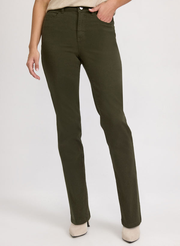 laura High Rise Straight-Leg Jeans