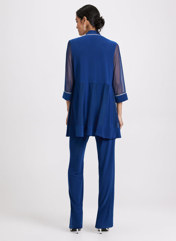 Laura Jacket Top Pants & Necklace Set