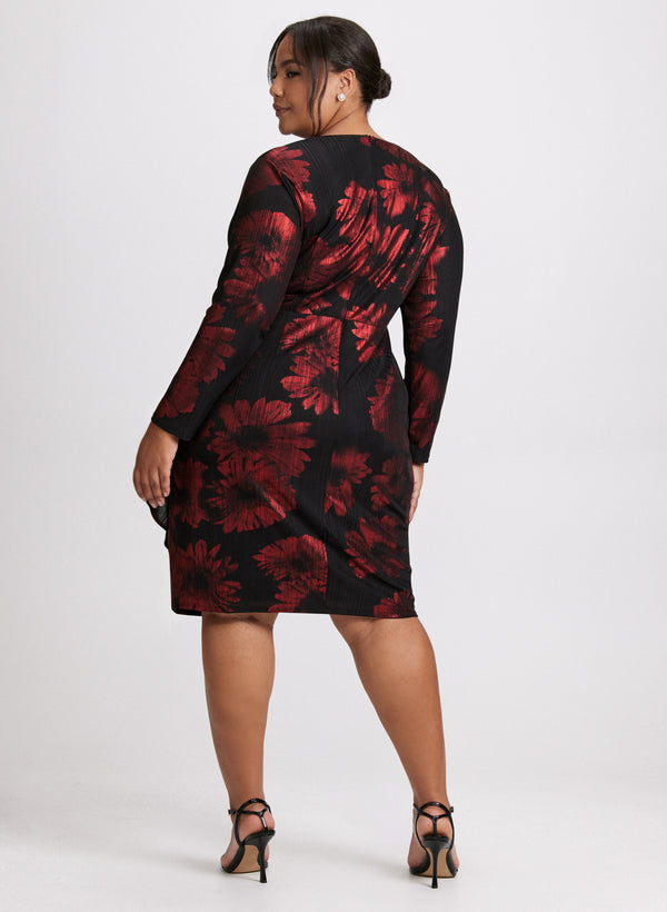 Laura Jersey Poppy Print Dress