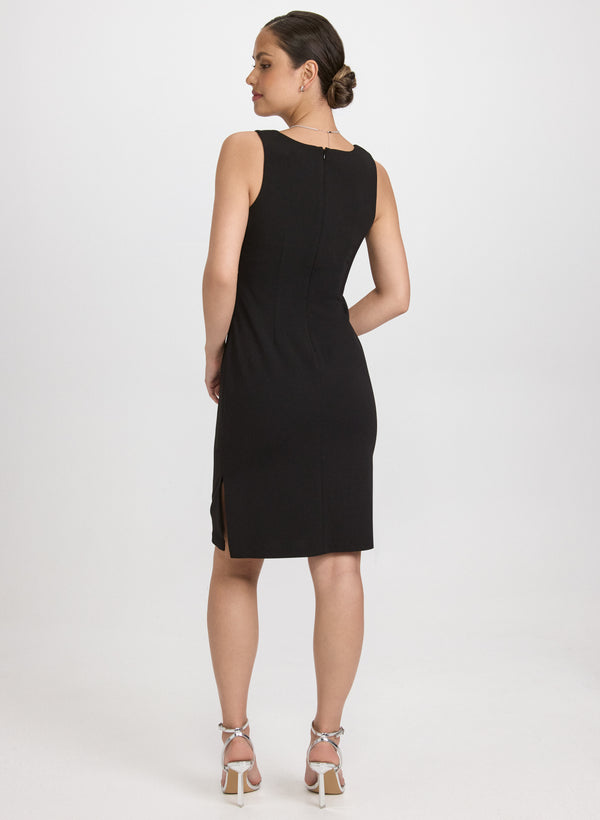 Laura Jeweled Button Detail Dress