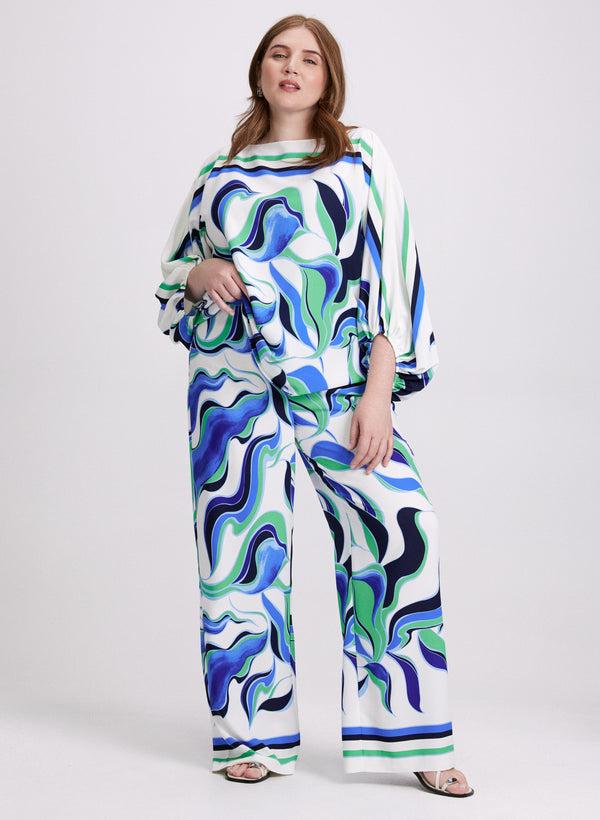 Laura Joseph Ribkoff - Abstract Print Blouse