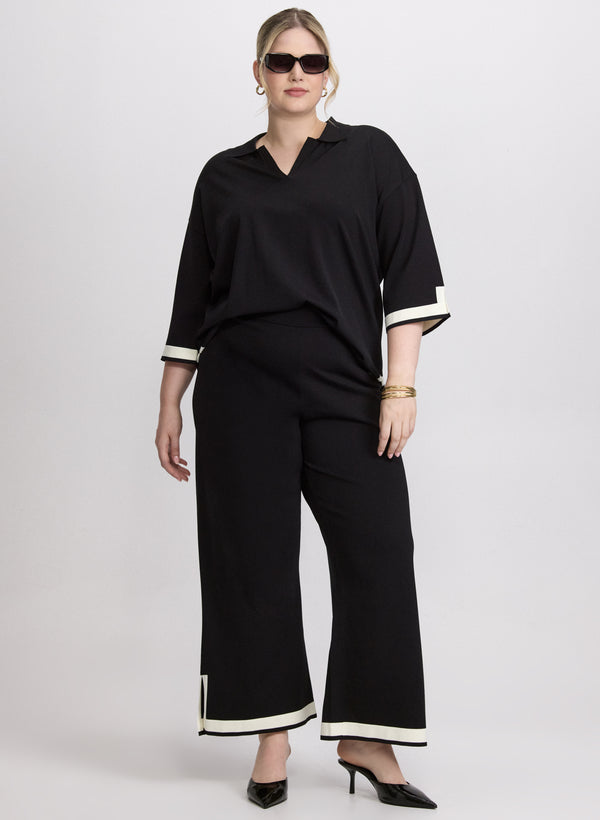 Laura Joseph Ribkoff - Contrast Hem Pants