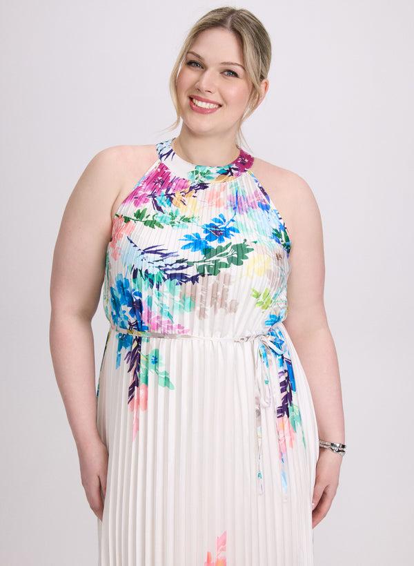 Laura Joseph Ribkoff - Floral Plissé Dress