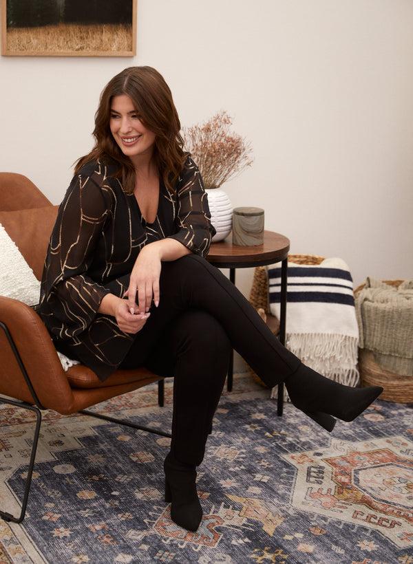 Laura Joseph Ribkoff - Kimono Sleeve Sequin Blouse