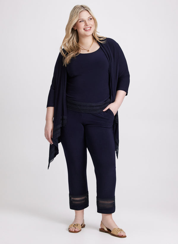 Laura Joseph Ribkoff - Lace Trim Pants