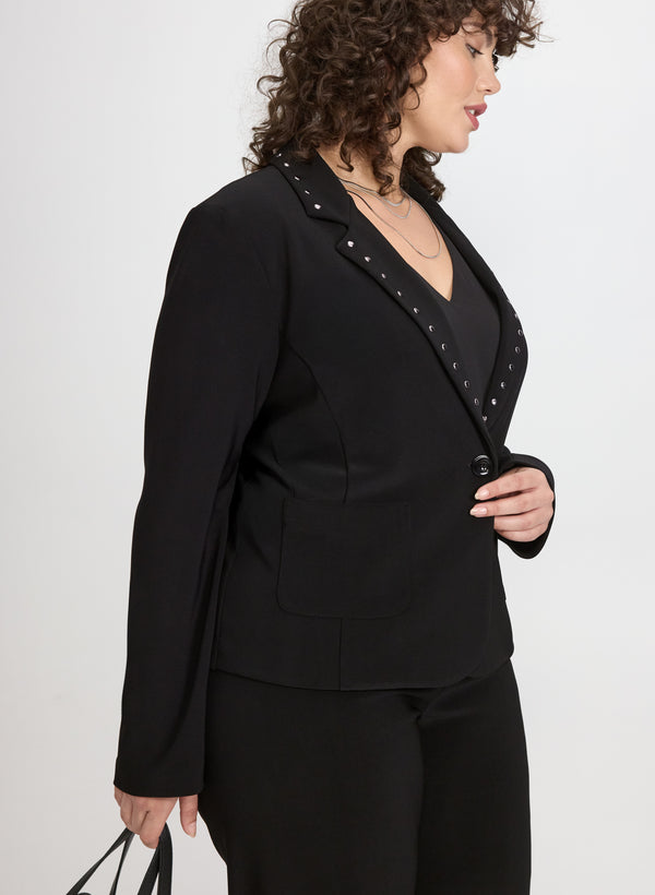 Laura Joseph Ribkoff - Studded Lapel Blazer