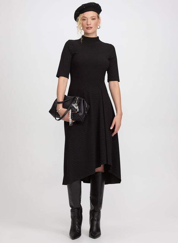 laura Knit Bias-Cut Dress