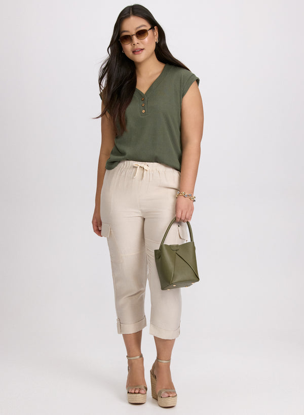 Laura Knit Cap Sleeve Top