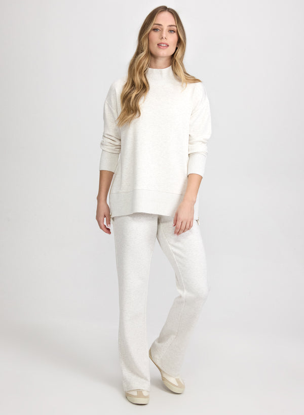 Laura Knit Mock Neck Tunic Top