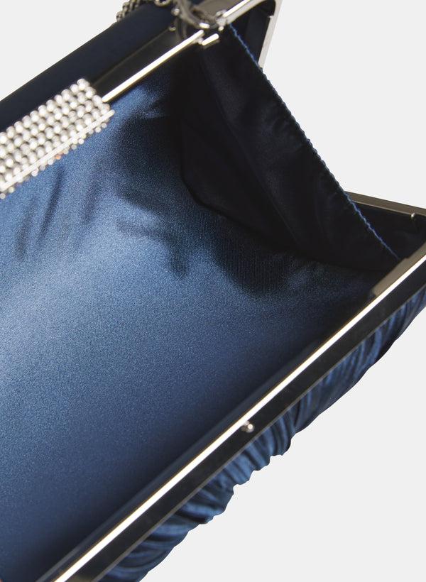 Laura Knot Satin Clutch