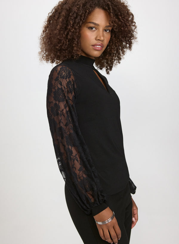 Laura Lace Sleeve Top