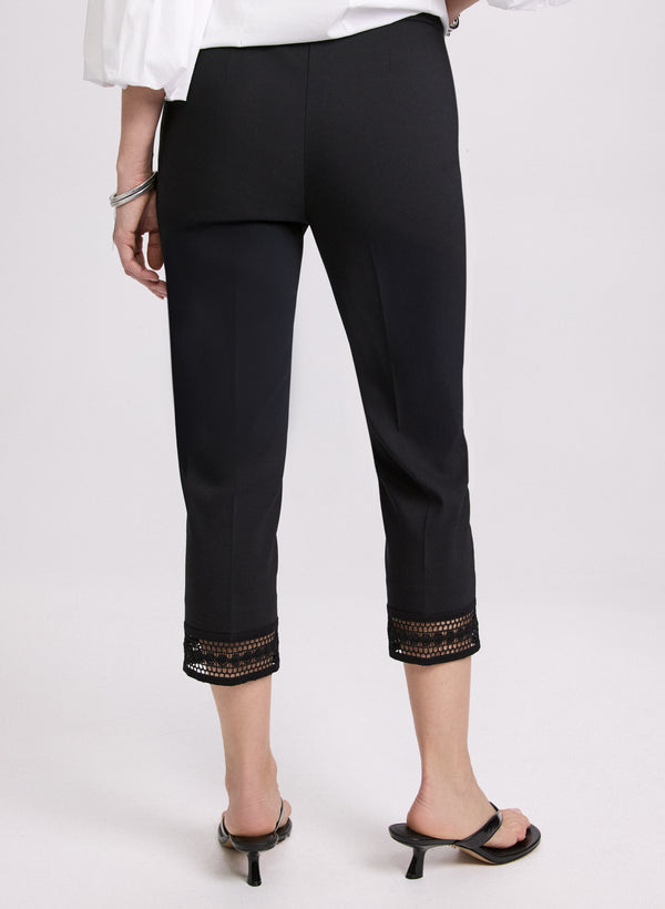 Laura Lace Trim Capris