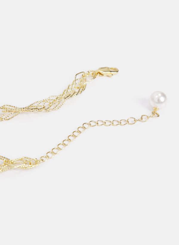 Laura Layered Barrel Pendant Necklace