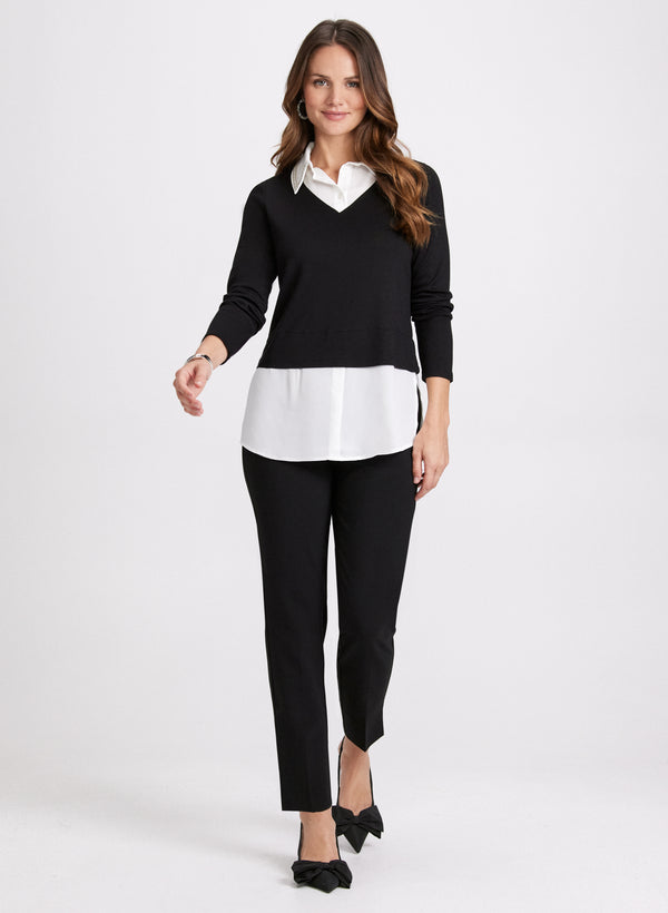 Laura Layered Poplin Top
