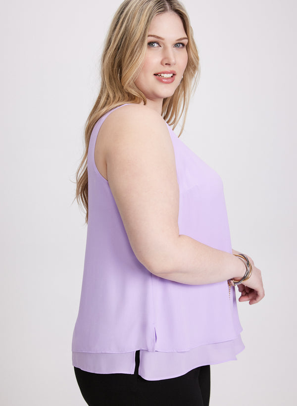 laura Layered Sleeveless Blouse