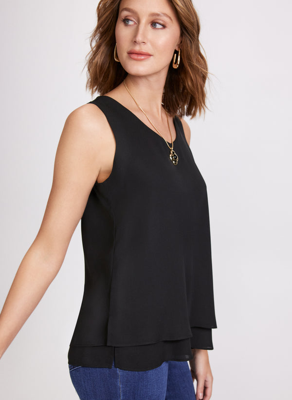laura Layered Sleeveless Blouse