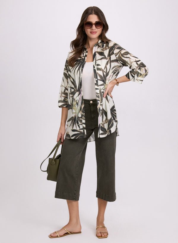 Laura Leaf Print Blouse