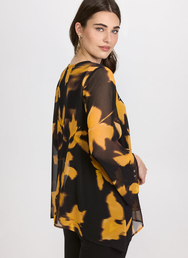 Laura Leaf Print Blouse