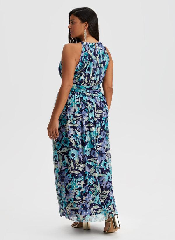 Laura Leaf Print Dress