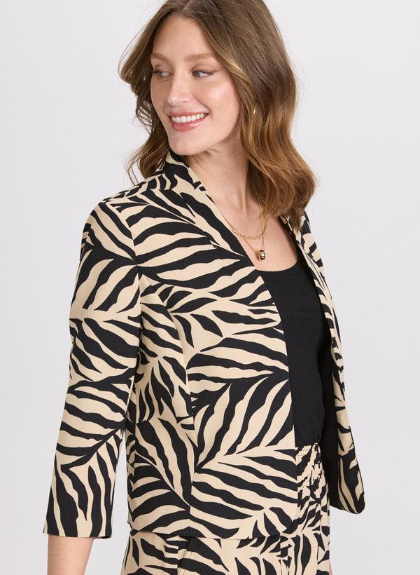 Laura Leaf Print Jacket