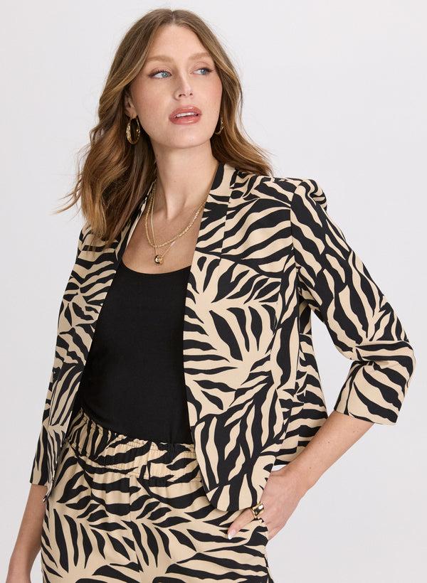 laura Leaf Print Jacket