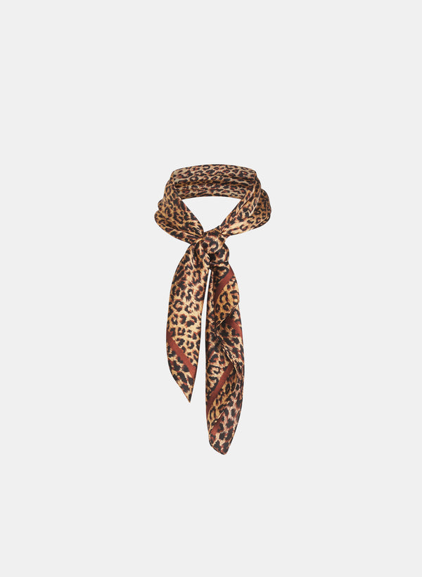 laura Leopard Print Scarf