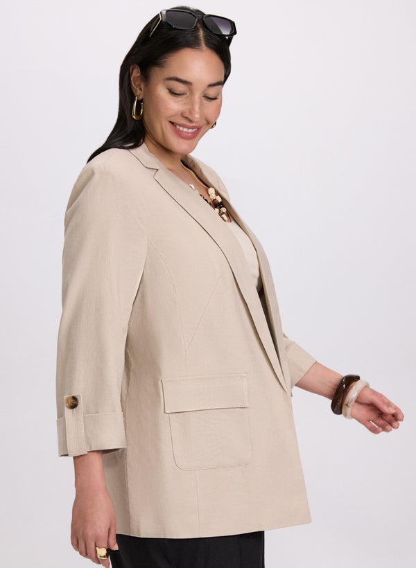 Laura Linen-Blend Blazer