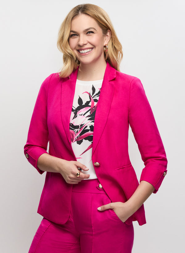 Laura Linen-Blend Blazer