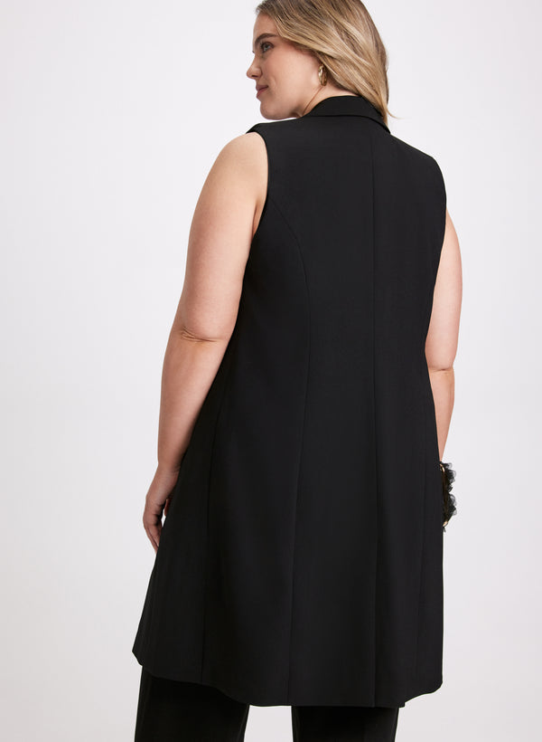 Laura Long Buttoned Vest