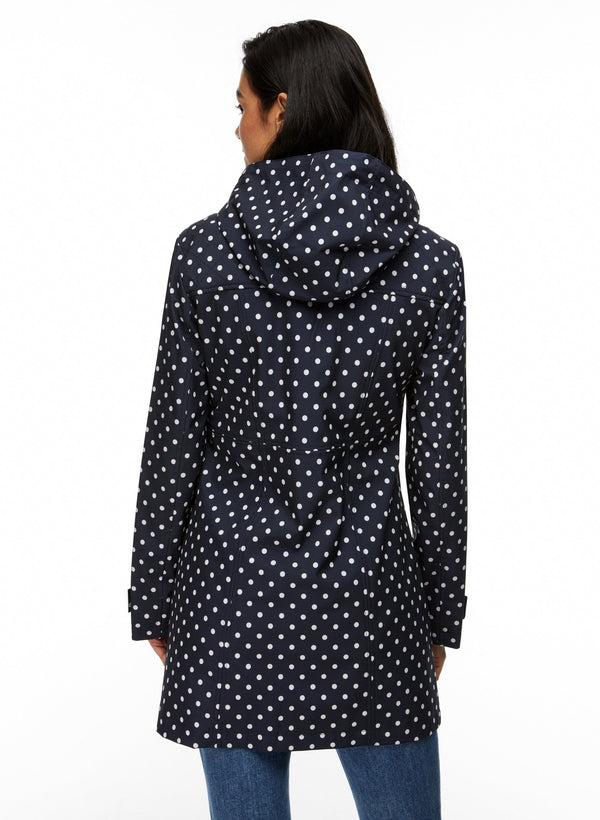 Laura Long Polka Dot Raincoat