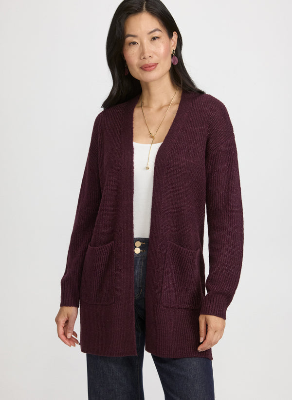 laura Lurex Knit Cardigan
