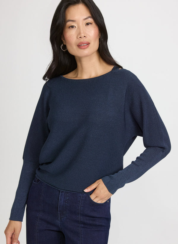 laura Lurex Knit Pullover