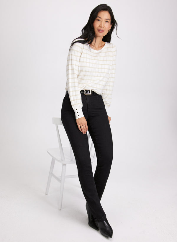 Laura Lurex Stripe Sweater