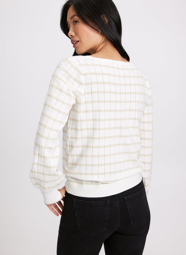 Laura Lurex Stripe Sweater