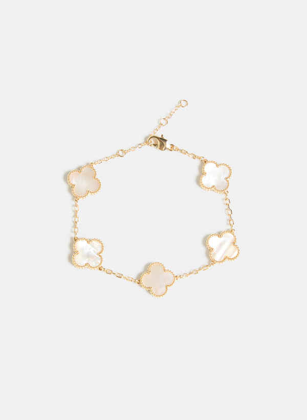 laura Marbled Clover Bracelet