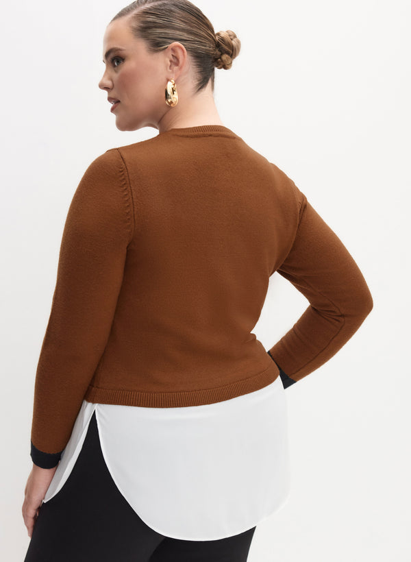 Laura Melanie Lyne - Contrast Trim Sweater