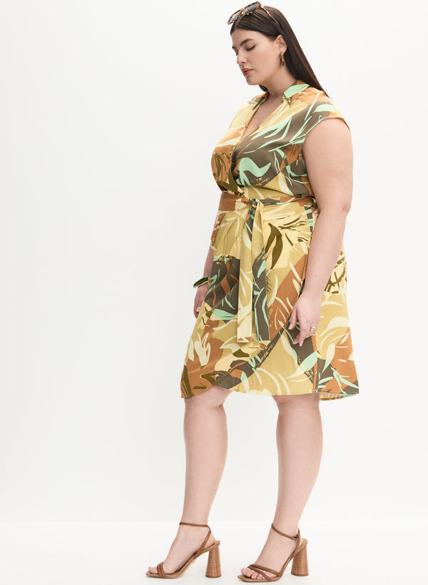 Laura Melanie Lyne - Leaf Print Dress