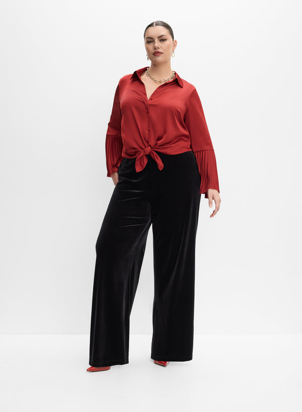 Laura Melanie Lyne - Plissé Sleeve Blouse