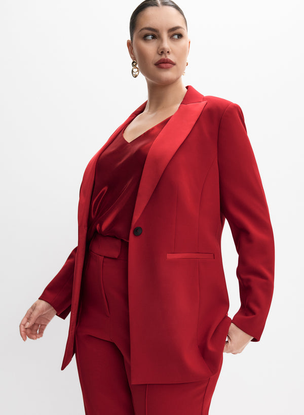 laura Melanie Lyne - Satin Lapel Blazer