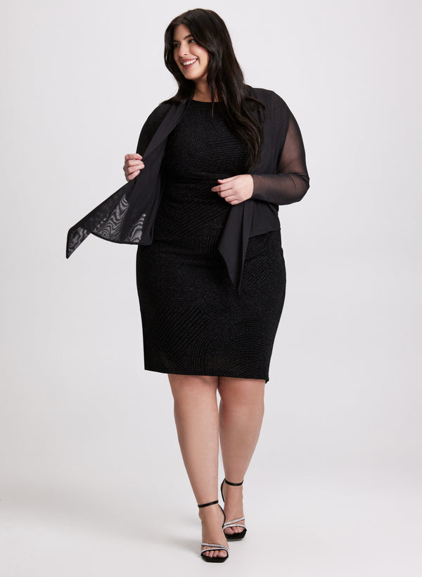 Laura Mesh Long Sleeve Bolero