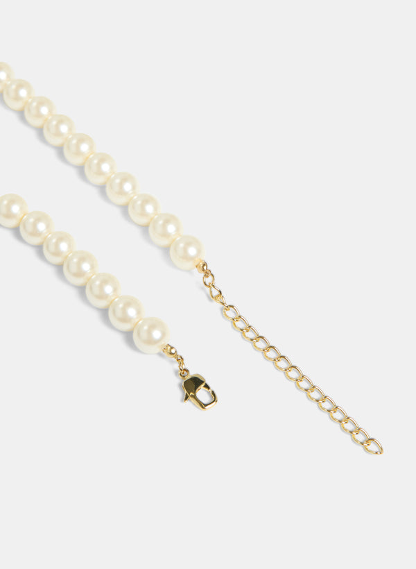 Laura Metallic Bead & Pearl Necklace