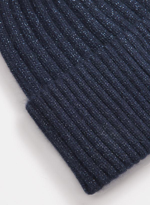 Laura Metallic Ribbed Tuque