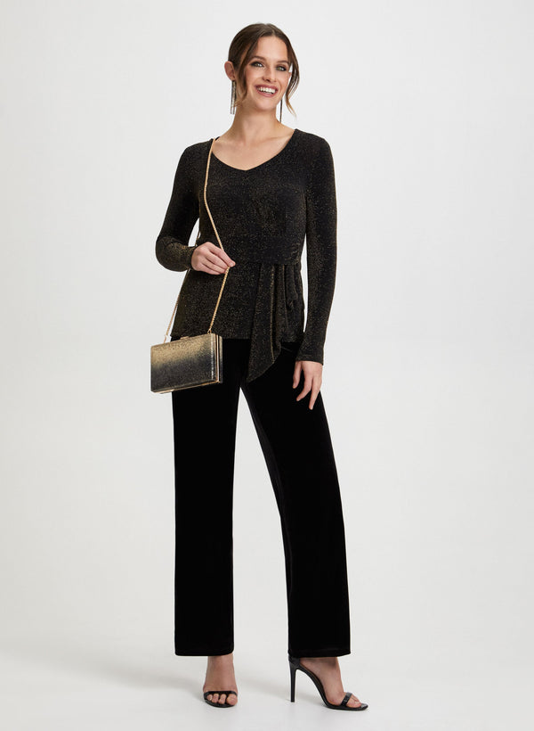 Laura Metallic Sash Detail Top
