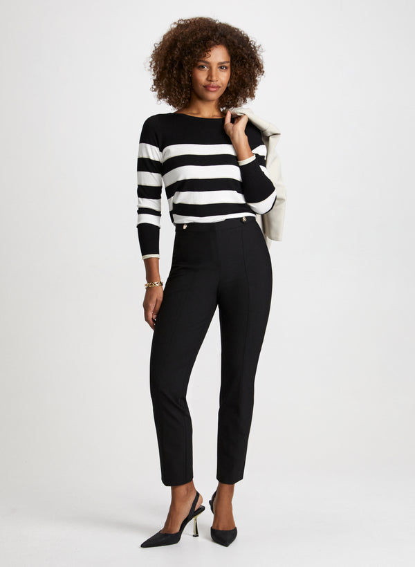 Laura Mia Straight-Leg Pants - Short