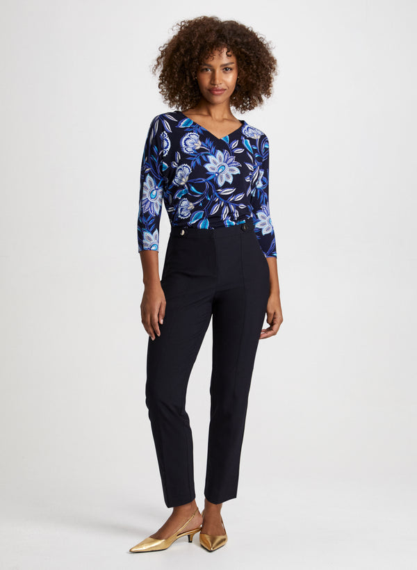 Laura Mia Straight-Leg Pants - Short
